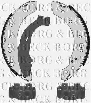 BORG & BECK bbs1074k -  Комплект тормозных колодок
